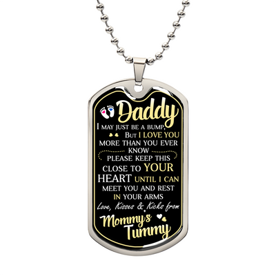 Dad To Be - Dog Tag Necklace